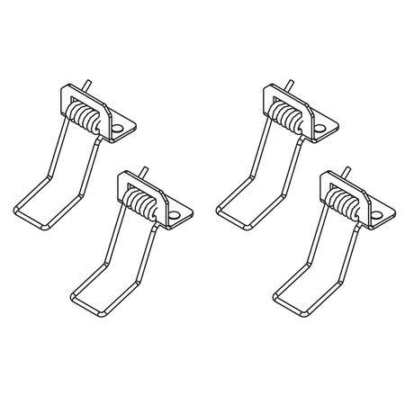 Clips for recessed installation