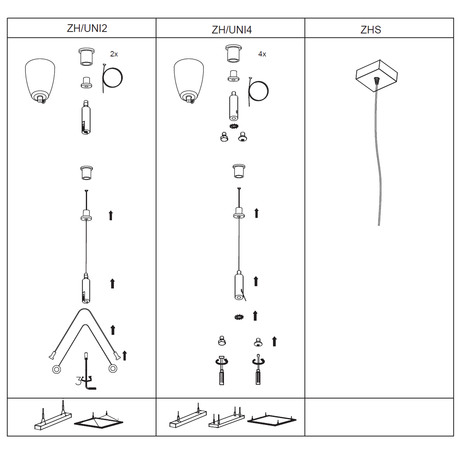 Pendant mounting of luminaires